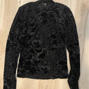 Guess Black Floral Top